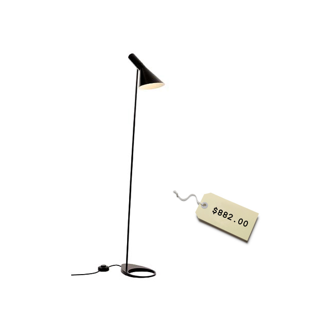 AJ floor lamp Designed by Arne Jacobsen for Louis Poulsen Lighting Inc.