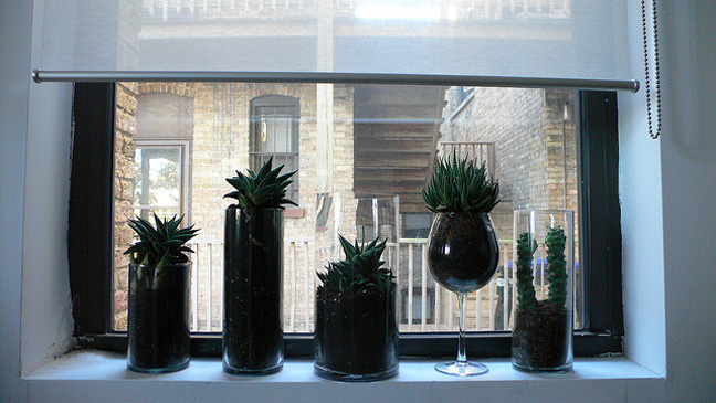 Glass vase as storage