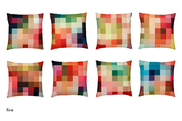 pixelated pillows